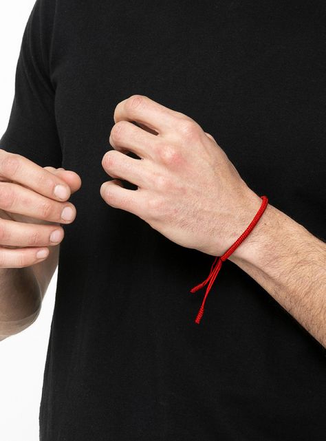 Pulsera Roja Budista Tibetano Brazalete Protección Unisex-3
