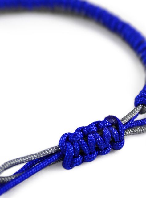 Pulsera Budista Para La Suerte Azul Y Blanco-2