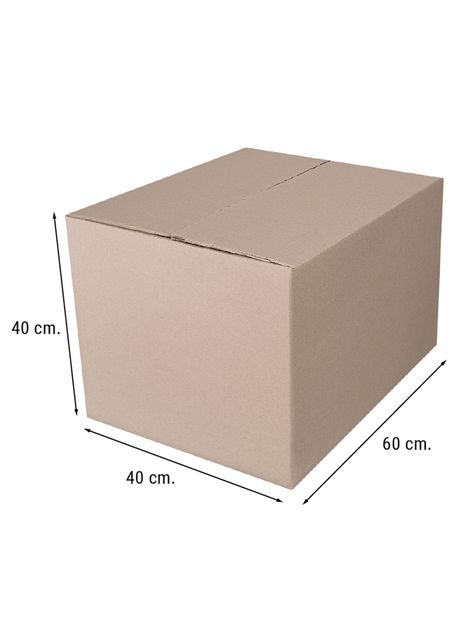 Pack 5 Cajas de Cartón 12 c Embalaje 60x40x40 cm-1