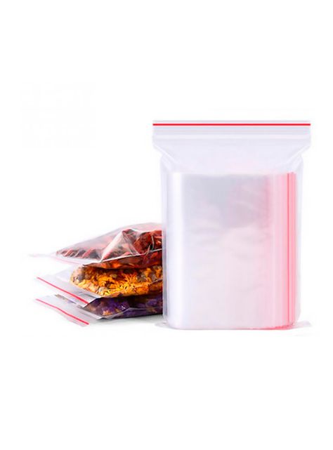 Bolsas Plásticas Transparentes Cierre Hermético 8x12 cm 100 Unds-1