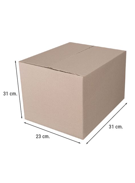 Pack 10 Cajas De Cartón Pisquera 31x31x23 cm-1