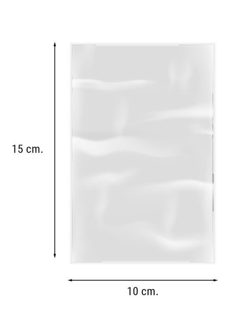 Bolsas Plástica Transparente Polietileno 10 x 15 cm 100 unds-1