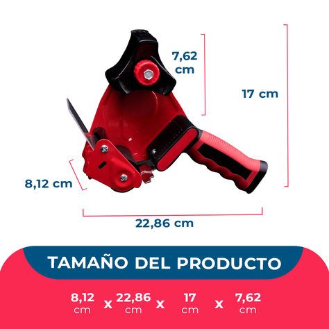 Dispensador Cinta Embalaje Pack Mayorista + 6 Cintas 100m-3