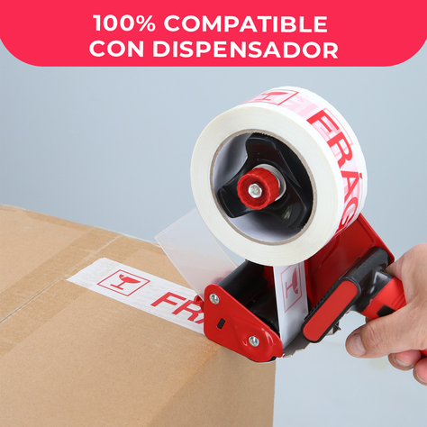 Cinta De Embalaje Frágil 48mm*100m - Pack Mayorista - 72 Uds-3