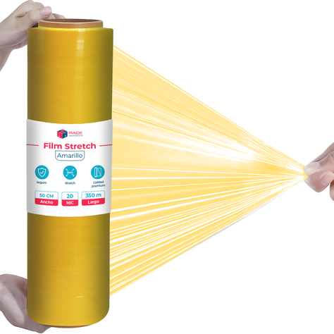 Film Stretch Amarillo 1,7kg 350m Pack Mayorista - Pack 3 Uds-6