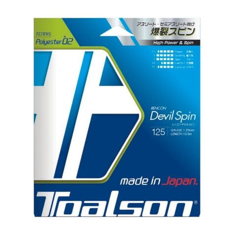 Cuerda de Tenis Toalson Rencon Devil Spin 1,25 set 12m-0