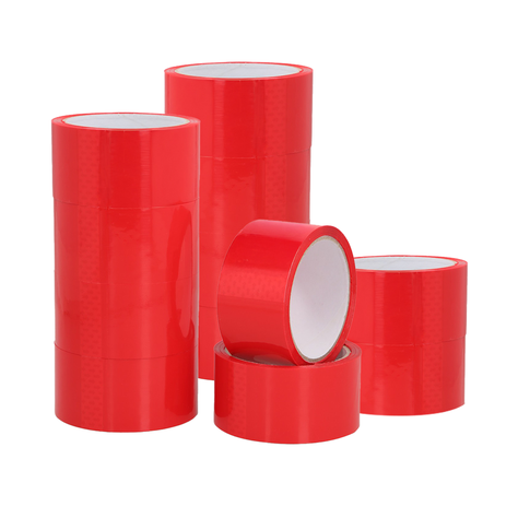 Cinta De Embalaje Roja 48mm*40m - Pack Mayorista - 12 Uds-0