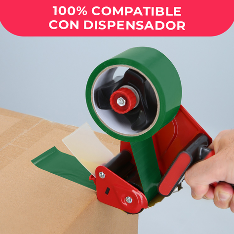 Cinta De Embalaje Verde 48mm*40m - Pack Mayorista - 6 Uds-4