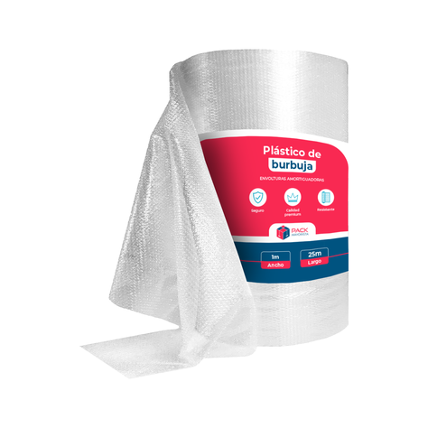 Rollo Plástico Burbuja 25m*1m Pack Mayorista-0