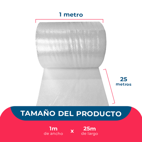 Rollo Plástico Burbuja 25m*1m Pack Mayorista-1