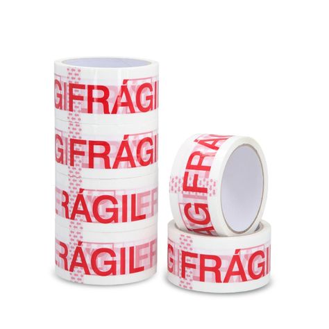 Cinta De Embalaje Frágil 48mm*40m - Pack Mayorista - 6 Uds-0