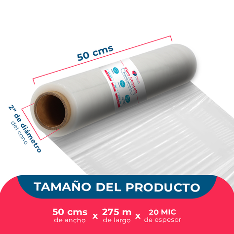 Film Stretch Transparente 1,4kg 275m Pack Mayorista - 6 Uds-2
