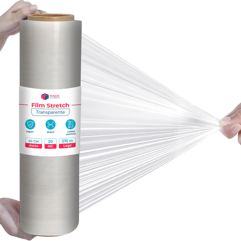 Film Stretch Transparente 1,4kg 275m Pack Mayorista - 6 Uds-6