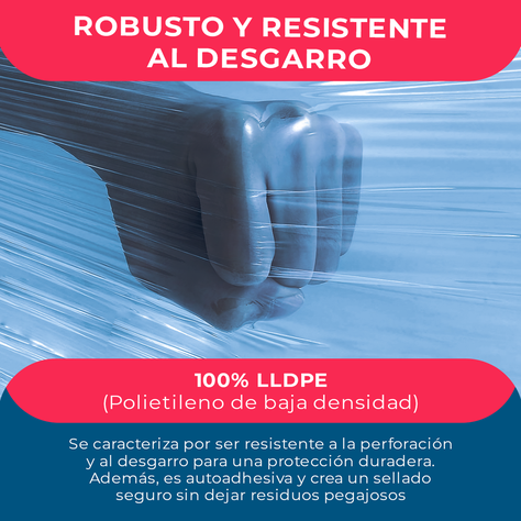 Film Stretch Azul 1,7kg (350m) - Pack Mayorista - Caja 6 Uds-5