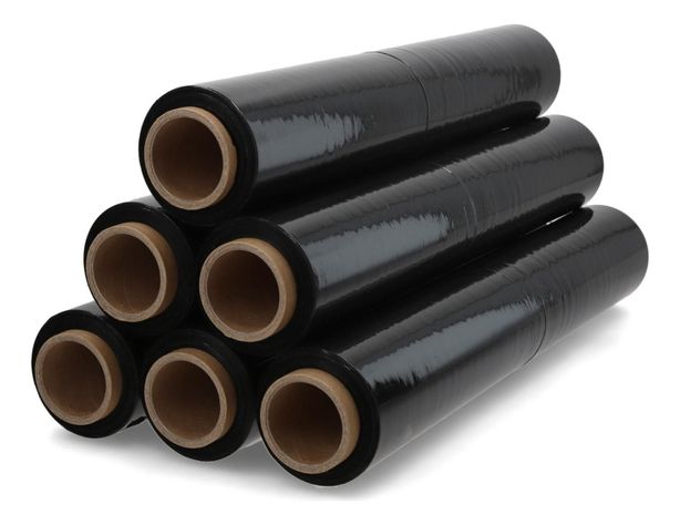 Film Stretch Negro 1,7kg (350m) - Pack Mayorista - Caja 6 Uds-0