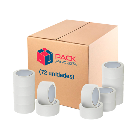 Cinta Papel Masking Tape 48mm*40m - Pack Mayorista - 72 Uds-0