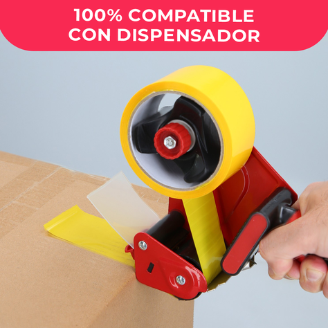 Cinta Embalaje Amarilla 48mm*40m - Pack Mayorista - 1 Und-4