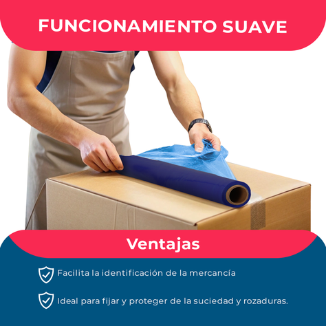 Film Stretch Azul 1,7kg (350m) - Pack Mayorista - 1 Und-3