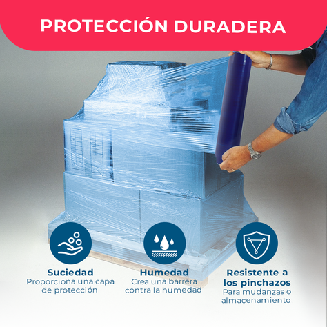 Film Stretch Azul 1,7kg (350m) - Pack Mayorista - 1 Und-4