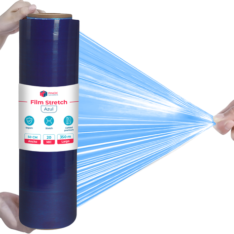 Film Stretch Azul 1,7kg (350m) - Pack Mayorista - 1 Und-6