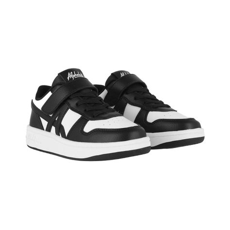 Zapatillas Niños Wattles Alphabet Blancas/Negras-2