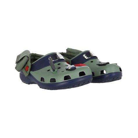 Zueco Crocs Classic x Naruto Kakashi Unisex Verde-0