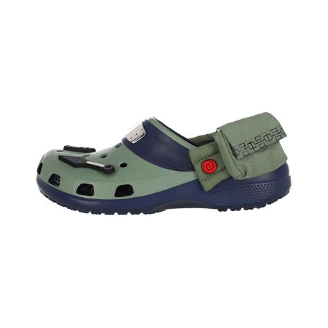Zueco Crocs Classic x Naruto Kakashi Unisex Verde-1