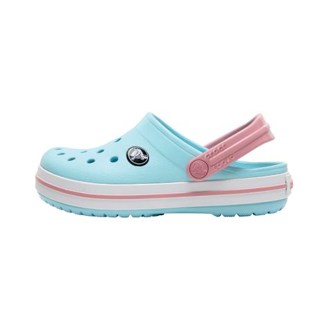 Zueco Crocs Crocband Niño Ice Blue/White-2
