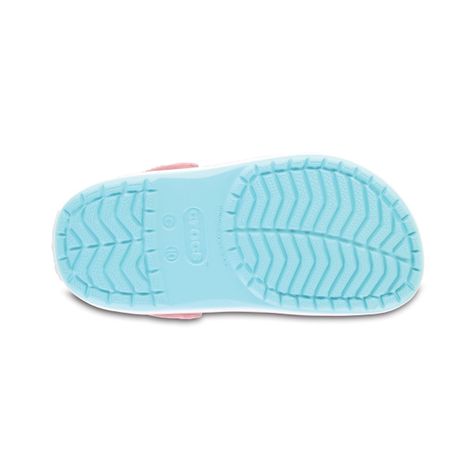 Zueco Crocs Crocband Niño Ice Blue/White-3