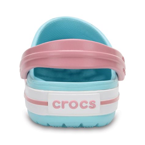 Zueco Crocs Crocband Niño Ice Blue/White-4