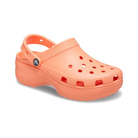 Zueco Crocs Classic Platform Mujer Orange-0