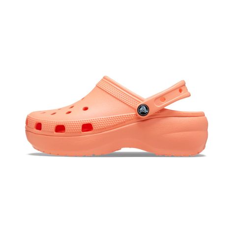 Zueco Crocs Classic Platform Mujer Orange-2