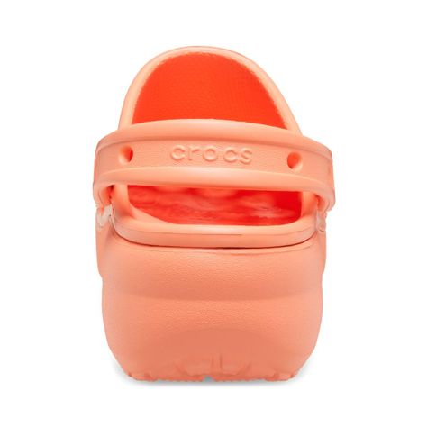 Zueco Crocs Classic Platform Mujer Orange-4