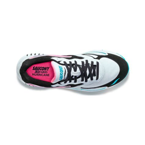 Zapatilla Saucony 3D Grid Hurricane Hombre White/Black/Pink-3