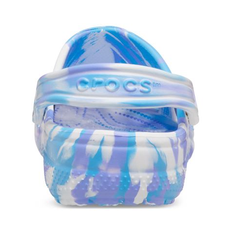 Zueco Crocs Classic Marbled Unisex White/Oxigen-4