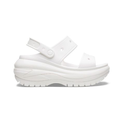 Sandalia Crocs Classic Mega Crush Mujer White-1