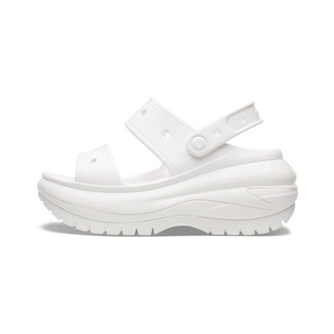 Sandalia Crocs Classic Mega Crush Mujer White-2