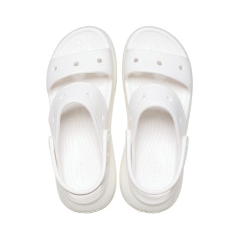 Sandalia Crocs Classic Mega Crush Mujer White-5