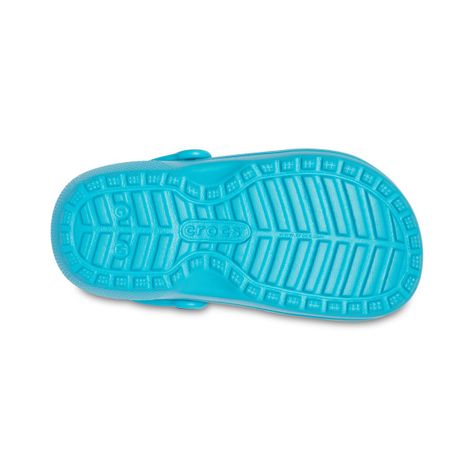 Zueco Crocs Classic Lined Niño Digital Aqua-3