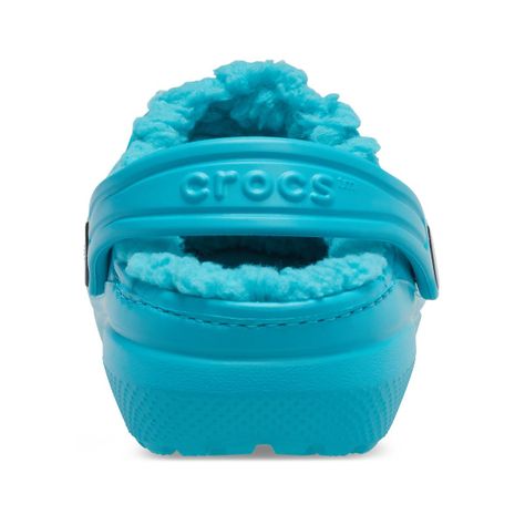 Zueco Crocs Classic Lined Niño Digital Aqua-4