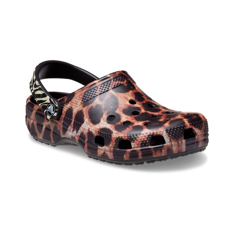 Zueco Crocs Classic Animal Remix Unisex Black/Multi-0