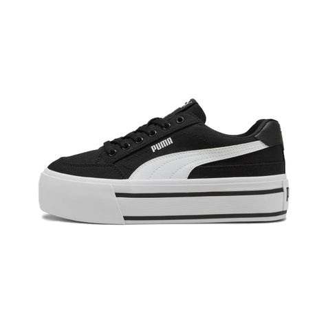 Zapatillas Mujer Court Classic Puma Negras/Blancas-0