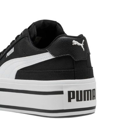 Zapatillas Mujer Court Classic Puma Negras/Blancas-3