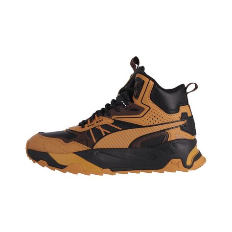 Zapatilla Puma Trinity Mid Hybrid Hombre Negra/Café/Naranja-0