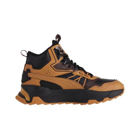 Zapatilla Puma Trinity Mid Hybrid Hombre Negra/Café/Naranja-1