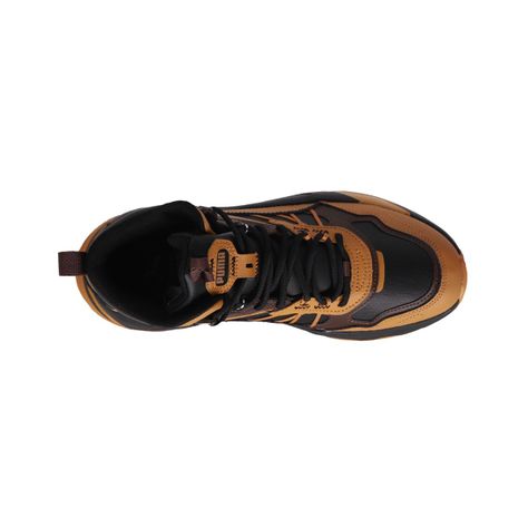 Zapatilla Puma Trinity Mid Hybrid Hombre Negra/Café/Naranja-4