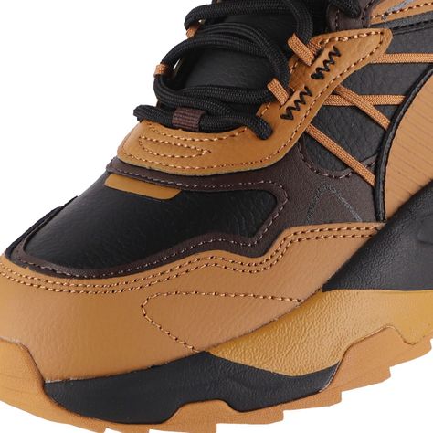 Zapatilla Puma Trinity Mid Hybrid Hombre Negra/Café/Naranja-5