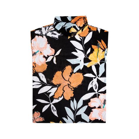Poncho Toalla Roxy Stay Magical Mujer Anthracite Island-1