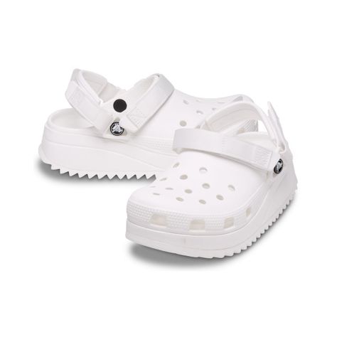 Zueco Crocs Classic Hiker Mujer White-6