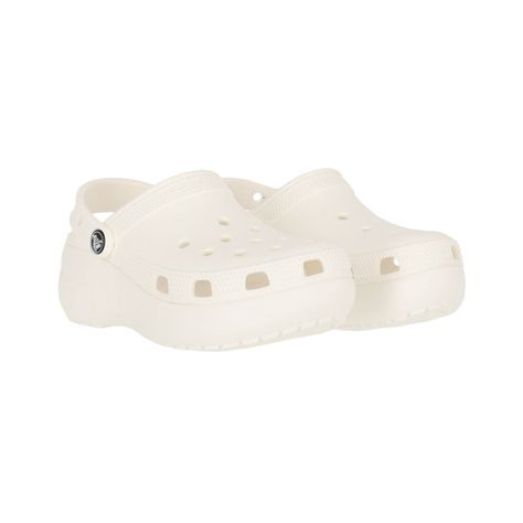 Zueco Crocs Classic Platform Mujer White-0